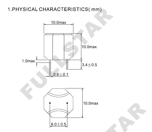 Integrated Through-hole Power Inductor With 10uH