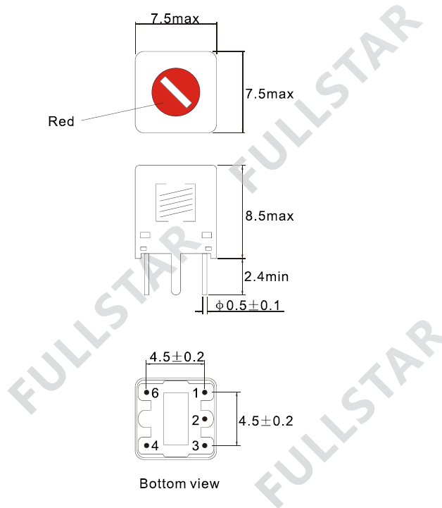 Through-hole IFT Variable/adjustable Inductor With Q=80 @ 796KHz