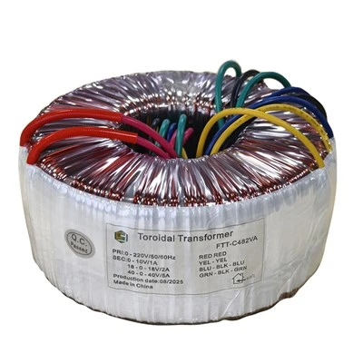 Toroidal power transformer
